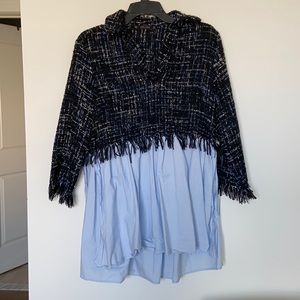 Zara Basic Tweed tunic
